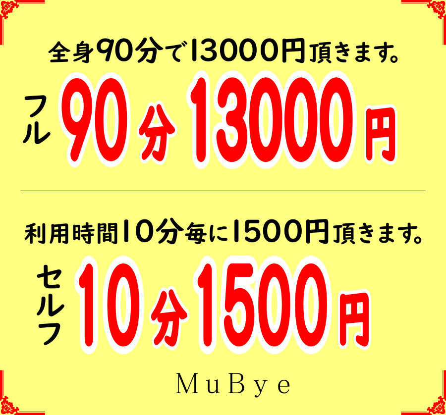 全身脱毛90分13000円の部分脱毛10分1500円の説明